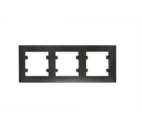 Рамка 3-м MAKEL KAREA RIZZ горизонтальная черн. 88054703
