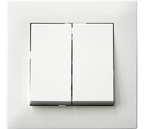 Выключатель MAKEL 2-клавишный СП KAREA RIZZ 10А IP20 бел. 88001003