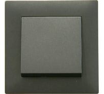 Выключатель MAKEL 1-клавишный СП KAREA RIZZ 10А IP20 дым. металлик 88050001