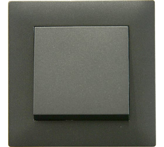 Выключатель MAKEL 1-клавишный СП KAREA RIZZ 10А IP20 дым. металлик 88050001 1