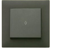 Переключатель 1-клавишный MAKEL СП KAREA RIZZ 10А, IP20, дым. металлик 88050005