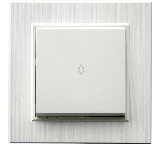 Переключатель 1-клавишный MAKEL СП KAREA LINE STAR 10А, IP20, жемчужный 86100005