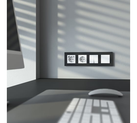 Розетка WERKEL с заземлением, шторками и usb тип a+c, белый матовый a069613