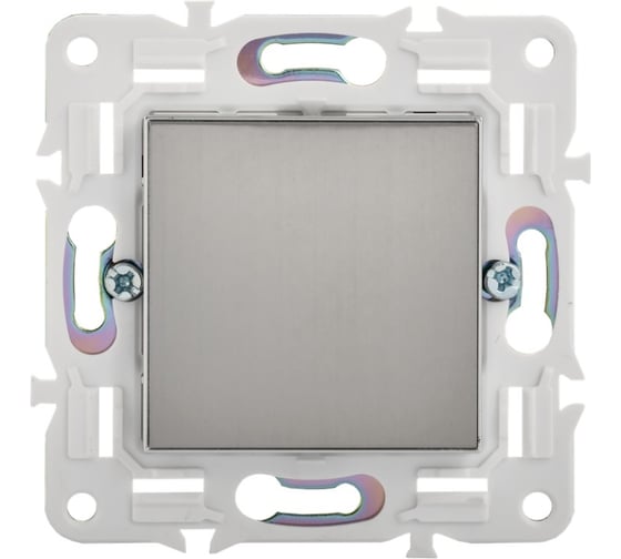 Заглушка с суппортом IEK SKANDY SK-C01N никель SK-PL10-K50