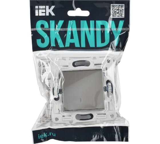 Заглушка с суппортом IEK SKANDY SK-C01N никель SK-PL10-K50