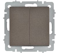 Выключатель 2-клавишный перекрестный IEK BRITE 10А ВС10-2-3-БрТБ бронза BR-V23-0-10-K45