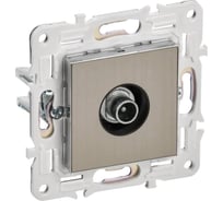 Розетка IEK SKANDY TV оконечная SK-A12N никель SK-A10-O-K50