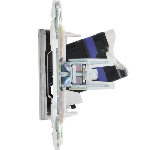 Розетка IEK SKANDY комп. RJ45 кат.6 SK-K02N никель SK-K10-2-K50