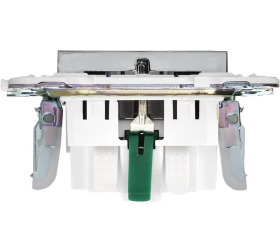 Розетка IEK SKANDY с з/к/ш 16А SK-R04N никель SK-R14-16-K50