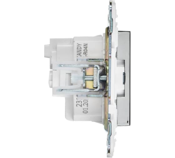 Розетка IEK SKANDY с з/к без з/ш 16А SK-R05N никель SK-R11-16-K50
