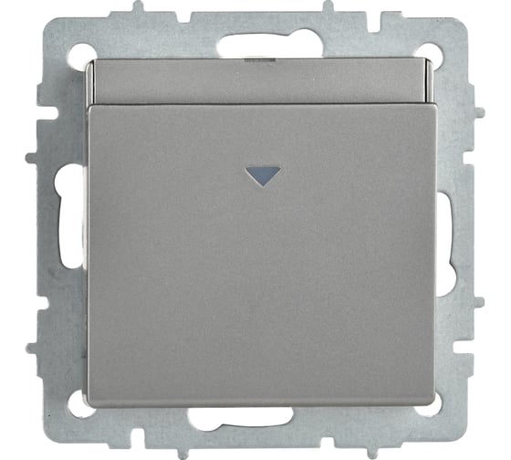 Выключатель карточный IEK BRITE 30А ВС10-1-8-БрС сталь BR-V11-0-10-K46