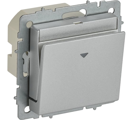 Выключатель карточный IEK BRITE 30А ВС10-1-8-БрА алюминий BR-V11-0-10-K47 1