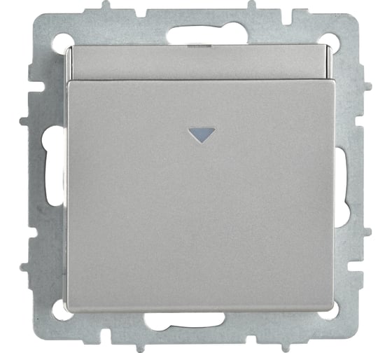 Выключатель карточный IEK BRITE 30А ВС10-1-8-БрА алюминий BR-V11-0-10-K47