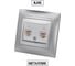 Розетка компьютерная двойная TDM ELECTRIC RJ45, металлик, Лама TDM SQ1815-0265 2