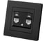 Розетка компьютерная двойная TDM ELECTRIC RJ45, черная Сенеж TDM SQ1816-0323 1