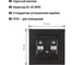 Розетка компьютерная двойная TDM ELECTRIC RJ45, черная Сенеж TDM SQ1816-0323 3
