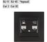 Розетка телефонная + компьютерная TDM ELECTRIC RJ11 + RJ45, черная, Сенеж TDM SQ1816-0327 2