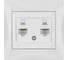 Розетка компьютерная двойная TDM ELECTRIC RJ45, белая, Лама TDM SQ1815-0055 1