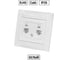 Розетка компьютерная двойная TDM ELECTRIC RJ45, белая, Лама TDM SQ1815-0055 2