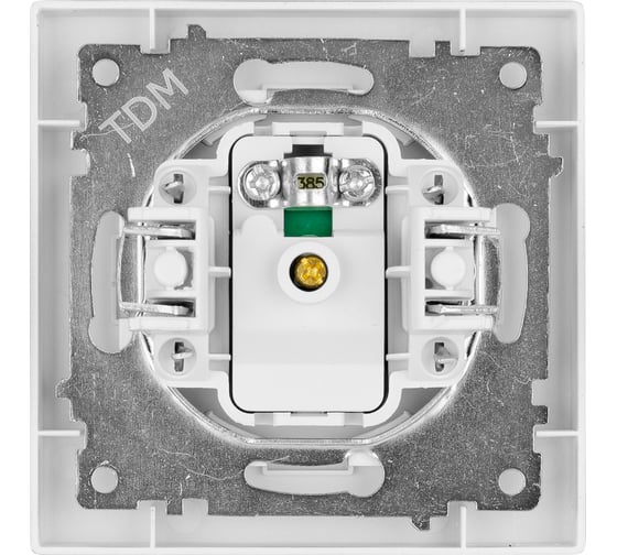 Розетка телевизионная TDM ELECTRIC простая, 0-2400 МГц, мама, черная, Сенеж TDM SQ1816-0324