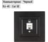 Розетка компьютерная TDM ELECTRIC RJ45, черная, Сенеж TDM SQ1816-0322 2