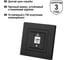 Розетка компьютерная TDM ELECTRIC RJ45, черная, Сенеж TDM SQ1816-0322 4