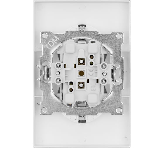Розетка двойная TDM ELECTRIC 2П+З, 16А, 250В, черная, Сенеж TDM SQ1816-0276