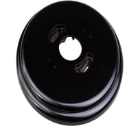 Рамка Electraline 1-местная R, пластик, черный RF1-610-23