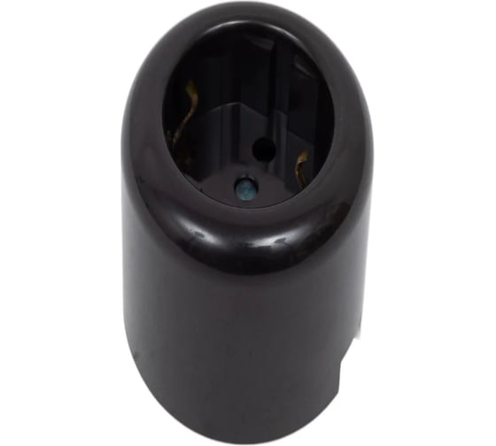 Розетка двухполюсная Electraline с ЗК, R, пластик, коричневый R1-101-22