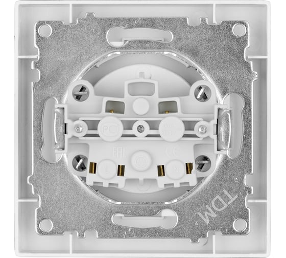 Розетка TDM ELECTRIC 2П 10А 250В черная Сенеж TDM SQ1816-0270