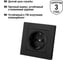 Розетка TDM ELECTRIC 2П+З 16А 250В с защ. шт. черная Сенеж TDM SQ1816-0273 4
