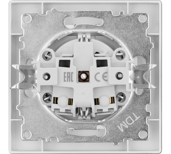 Розетка TDM ELECTRIC 2П+З 16А 250В IP44 с крышкой черная Сенеж TDM SQ1816-0278