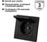 Розетка TDM ELECTRIC 2П+З 16А 250В IP44 с крышкой черная Сенеж TDM SQ1816-0278 4