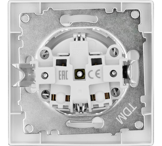 Розетка TDM ELECTRIC 2П+З 16А 250В черная Сенеж TDM SQ1816-0272