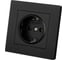 Розетка TDM ELECTRIC 2П+З 16А 250В черная Сенеж TDM SQ1816-0272 1