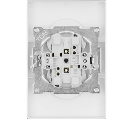 Розетка TDM ELECTRIC двойная 2П 10А 250В черная Сенеж TDM SQ1816-0274