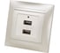 Розетка TDM ELECTRIC 2USB порт 2,1А 5В перламутр Лама TDM SQ1815-0841 1
