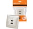 Розетка TDM ELECTRIC 2USB порт 2,1А 5В перламутр Лама TDM SQ1815-0841 2