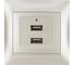Розетка TDM ELECTRIC 2USB порт 2,1А 5В перламутр Лама TDM SQ1815-0841 3