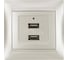 Розетка TDM ELECTRIC 2USB порт 2,1А 5В перламутр Лама TDM SQ1815-0841 1