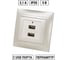 Розетка TDM ELECTRIC 2USB порт 2,1А 5В перламутр Лама TDM SQ1815-0841 2