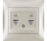 Розетка TDM ELECTRIC компьютерная двойная RJ45 перламутр Лама TDM SQ1815-0855 1
