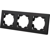 Рамка TDM ELECTRIC 3-х постовая черная Сенеж TDM SQ1816-0331