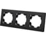 Рамка TDM ELECTRIC 3-х постовая черная Сенеж TDM SQ1816-0331 1