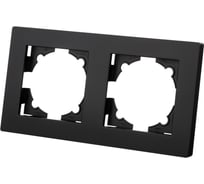 Рамка TDM ELECTRIC 2-х постовая черная Сенеж TDM SQ1816-0330