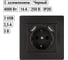 Розетка TDM ELECTRIC 2П+З 16А 250В + 2 USB порта 2,1А 5В черная Сенеж TDM SQ1816-0283 2
