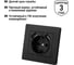 Розетка TDM ELECTRIC 2П+З 16А 250В + 2 USB порта 2,1А 5В черная Сенеж TDM SQ1816-0283 4