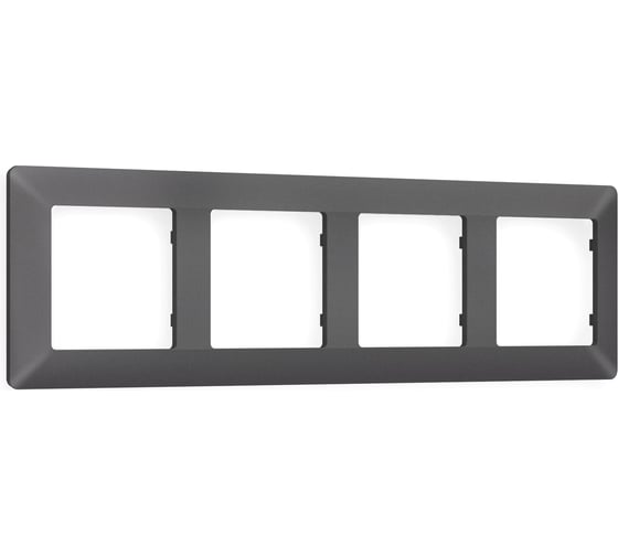 Рамка на 4 поста Ambrella VOLT ALFA Line AF110654