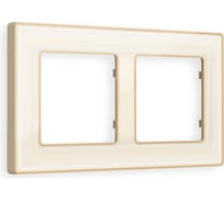 Рамка на 2 поста Ambrella VOLT ALFA Arctic AF580342