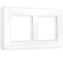 Рамка на 2 поста Ambrella VOLT ALFA Arctic AF580102